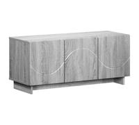 vidaXL Meuble TV 90 x 34,5 x 40 cm Sonoma Gris Bois d'ingénierie
