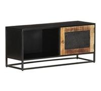 vidaXL Meuble TV 90x30x40 cm Bois de manguier brut323150 Brun G