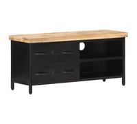 Perle rare Meuble TV 90x30x41 cm Bois de manguier brut