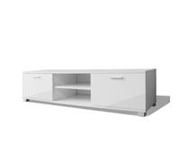 vidaXL Meuble TV à haute brillance blanc 140 x 40,3 x 34,7 cm