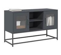 vidaXL Meuble TV Anthracite 100,5x39x60,5 cm Acier