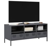 vidaXL Armoire TV anthracite 101,5x39x43,5 cm Acier laminé à froid