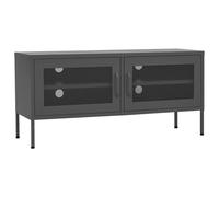 Vidaxl Meuble Tv Anthracite 105x35x50 Cm Acier Gris