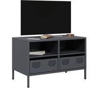 Meuble TV anthracite 68x39x43,5 cm acier laminé à froid 851318