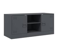 vidaXL Meuble TV anthracite 99x39x44 cm acier