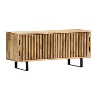 vidaXL Meuble TV Armoire Bas Mobilier TV Armoire HiFi Meuble Multimédia Support pour TV Armoire Salle de Séjour 90x30x40 cm Bois de Manguier Massif