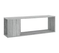 vidaXL Meuble TV Armoire Basse Centre de Divertissement Armoire Média Salon Salle de Séjour Intérieur Sonoma Gris 100x24x32 cm Bois d'Ingénierie