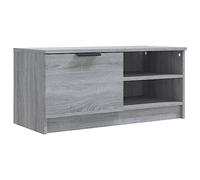 vidaXL Meuble TV Armoire Basse Centre de Divertissement Armoire Média Salon Salle de Séjour Intérieur Sonoma Gris 80x35x36,5 cm Bois d'Ingénierie