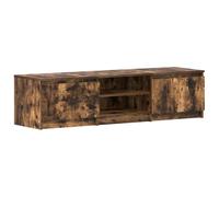 vidaXL Meuble TV Chêne fumé 140x40x35,5 cm Bois d'ingénierie815357