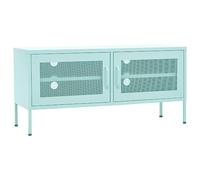 Vidaxl Meuble Tv Vert Menthe 105x35x50 Cm Acier Vert