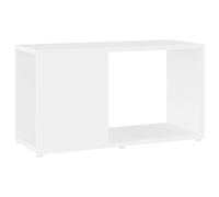 vidaXL Meuble TV Armoire Basse Centre de Divertissement Meuble Stéréo Salon Salle de Séjour Maison Intérieur Blanc 60x24x32 cm Aggloméré