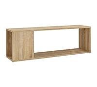 vidaXL Meuble TV, Armoire de Télévision avec 2 Étagères, Meuble Télé avec Rangement Salle de Séjour, Scandinave, Chêne Sonoma Bois d'Ingénierie