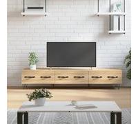 vidaXL Meuble TV, Armoire de Télévision avec 3 Tiroirs, Meuble Télé avec Pieds Salon Salle de Séjour, Moderne, Chêne Sonoma Bois d'Ingénierie Marron G