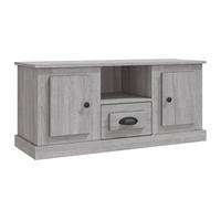 vidaXL Meuble TV, Armoire de Télévision avec 4 Tiroirs, Meuble Télé avec Rangement Salle de Séjour, Moderne, Sonoma Gris Bois d'Ingénierie
