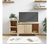 vidaXL Meuble TV, Armoire de Télévision avec 5 Compartiments, Meuble Télé avec Portes Salon Salle de Séjour, Moderne, Chêne Sonoma Bois d'Ingénierie Marron G