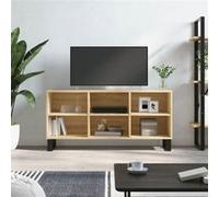 vidaXL Meuble TV, Armoire de Télévision avec 6 Compartiments et Pieds, Meuble Télé avec Rangement Salon Salle de Séjour, Chêne Sonoma Bois d'Ingénierie Marron G