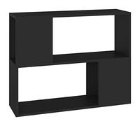 vidaXL Meuble TV, Armoire de Télévision avec Compartiment, Meuble Télé avec Rangement Salle de Séjour, Scandinave, Noir Bois d'Ingénierie
