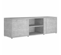 vidaXL Meuble TV, Armoire de Télévision avec Compartiment, Meuble Télé de Salon Salle de Séjour Intérieur, Scandinave, Gris Béton Bois d’Ingénierie