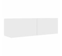 vidaXL Meuble TV, Armoire de Télévision avec Compartiment, Meuble Télé de Salon Salle de Séjour Intérieur, Scandinave, Blanc Bois d’Ingénierie