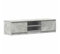 vidaXL Meuble TV, Armoire de Télévision avec Compartiment, Meuble Télé de Salon Salle de Séjour Intérieur, Moderne, Gris Béton Bois d’Ingénierie