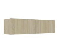 vidaXL Meuble TV, Armoire de Télévision avec Compartiment, Meuble Télé de Salon Salle de Séjour Intérieur, Scandinave, Chêne Sonoma Bois d’Ingénierie