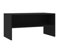 vidaXL Meuble TV, Armoire de Télévision avec Compartiment, Meuble Télé de Salon Salle de Séjour Intérieur, Moderne, Noir Bois d’Ingénierie