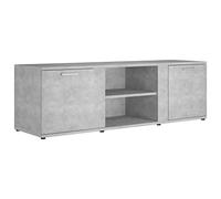 vidaXL Meuble TV Gris béton 120x34x37 cm Aggloméré