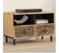 vidaXL Meuble TV, Armoire de Télévision avec Pieds, Meuble Télé avec Rangement Salon Salle de Séjour Intérieur, Bois Massif 358213