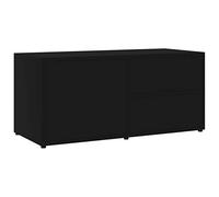 vidaXL Meuble TV Noir 80x34x36 cm Aggloméré