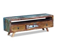 vidaXL Meuble TV avec 3 tiroirs Bois de récupération massif