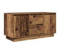 vidaXL Meuble TV Vieux Bois 100x41x50 cm avec éclairage LED