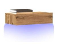 Vidaxl Meuble Tv Avec Éclairages Led Chêne Artisanal 60x35x15,5 Cm Multicolore