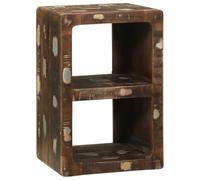 vidaXL Meuble TV avec étagère Multicolore Bois Massif de récupération | Idéal pour les petits coins, ça garde tout bien rangé, Chaque meuble a son propre look grâce au bois récupéré,