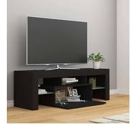 vidaXL Meuble TV avec Lumières LED Armoire Basse Centre de Divertissement Meuble Stéréo Salon Salle de Séjour Maison 804347