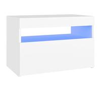 vidaXL Meuble TV avec Lumières LED, Armoire de Télévision, Meuble Télé de Salon, Armoire Basse Salle de Séjour Intérieur, 804409