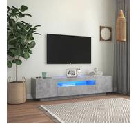 vidaXL Meuble TV avec Lumières LED, Armoire de Télévision, Meuble Télé de Salon, Armoire Basse Salle de Séjour Intérieur, 804431