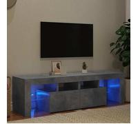 vidaXL Meuble TV avec Lumières LED, Armoire de Télévision, Meuble Télé de Salon, Armoire Basse Salle de Séjour Intérieur, 804368