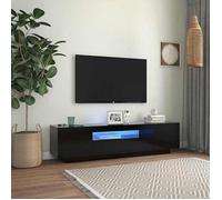 vidaXL Meuble TV avec Lumières LED, Armoire de Télévision, Meuble Télé de Salon, Armoire Basse Salle de Séjour Intérieur, 804428
