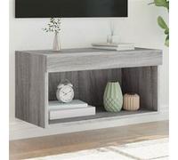 vidaXL Meuble TV avec lumières LED sonoma gris 60x30x30 cm 837137