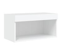 Vidaxl Meuble Tv Avec Lumières Led Blanc 60x30x30 Cm Blanc