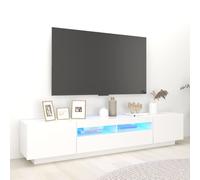vidaXL Meuble TV avec Lumières LED, Armoire de Télévision avec Rangement, Meuble Télé de Salon Salle de Séjour Intérieur, 3081906