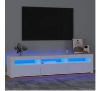 vidaXL Meuble TV avec Lumières LED Centre de Divertissement Rangement Meuble Média Meuble de Salon Salle de Séjour Maison 3152754