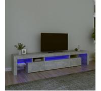 vidaXL Meuble TV avec Lumières LED Centre de Divertissement Rangement Meuble Média Meuble de Salon Salle de Séjour Maison 3152797
