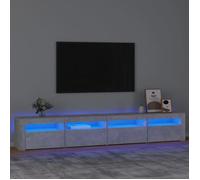 vidaXL Meuble TV avec Lumières LED Centre de Divertissement Rangement Meuble Média Meuble de Salon Salle de Séjour Maison 3152765