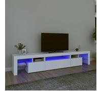 vidaXL Meuble TV avec Lumières LED Centre de Divertissement Rangement Meuble Média Meuble de Salon Salle de Séjour Maison 3152794