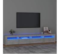 vidaXL Meuble TV avec Lumières LED Centre de Divertissement Rangement Meuble Média Meuble de Salon Salle de Séjour Maison 3152725