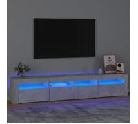 vidaXL Meuble TV avec Lumières LED Centre de Divertissement Rangement Meuble Média Meuble de Salon Salle de Séjour Maison 3152733