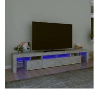 vidaXL Meuble TV 3152789 – Centre de divertissement avec lumières LED et rangement