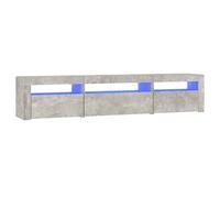 vidaXL Meuble TV avec Lumières LED Centre de Divertissement Rangement Meuble Média Meuble de Salon Salle de Séjour Maison 3152741