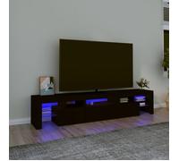 vidaXL Meuble TV avec Lumières LED Centre de Divertissement Rangement Meuble Média Meuble de Salon Salle de Séjour Maison 3152811